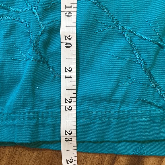 Vintage 1980s Bis Bis Gene Ewing Wrinkled Rich Denim Mandarin Tank teal sz “P” - Picture 10 of 11